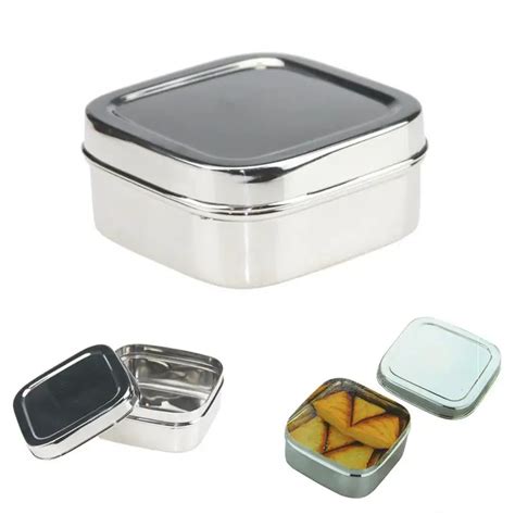 square steel lunch box|steel lunch box 4 containers.